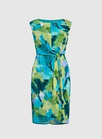 Tropical Self-Tie Dress