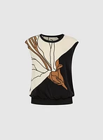 Graphic Floral Top