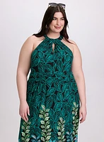 Robe maxi à motif floral