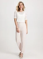 Pointelle Knit Top