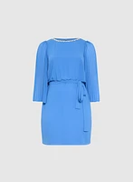 Embellished Cape Sleeve Dress