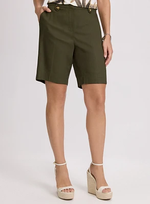 Stretch Linen Shorts