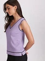 Sleeveless Knit Sweater