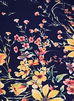 Floral Trim Dress