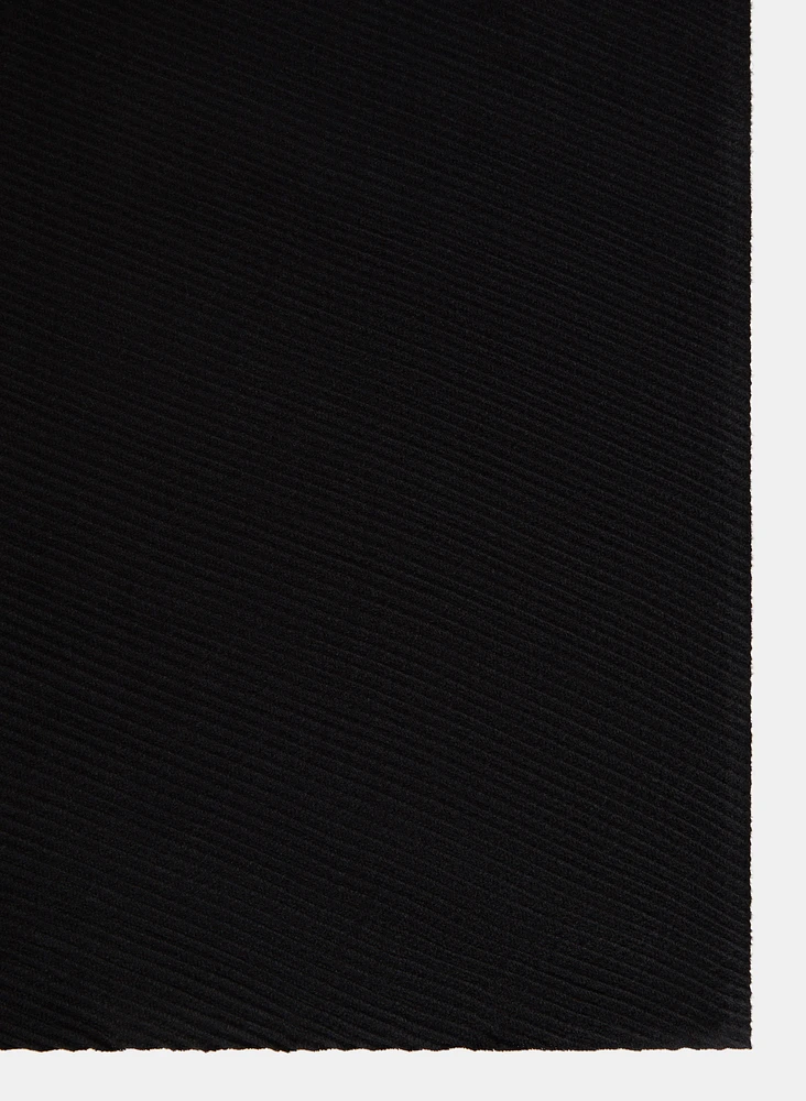 Pleated Knit Scarf