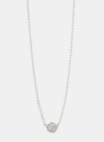 Collier en perles à pendentif floral