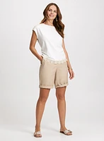 Crochet Hem T-Shirt