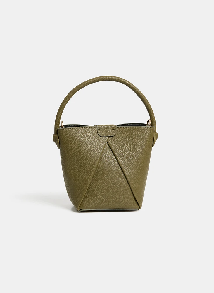 Pebbled Bucket Bag