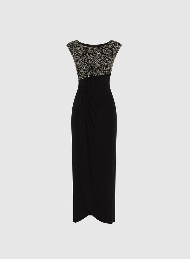 Sequined Empire Waist Dress