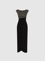 Sequined Empire Waist Dress