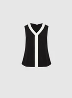 Contrast Trim Top