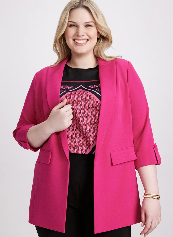 Open-Front Longline Blazer