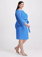 Embellished Cape Sleeve Dress