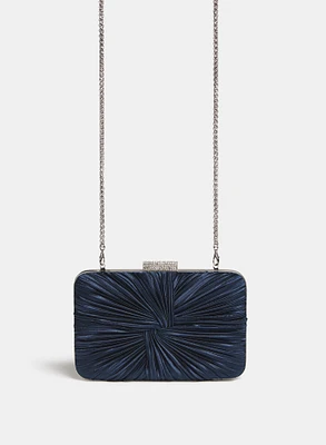 Knot Satin Clutch