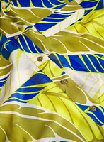 Tunique en chiffon à motif palmiers