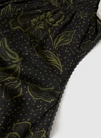 Floral Mock Neck Dress