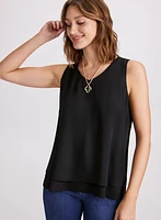 Layered Sleeveless Blouse