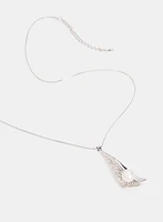 Embellished Triangle Pendant Necklace