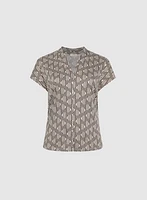 Geometric Print Top