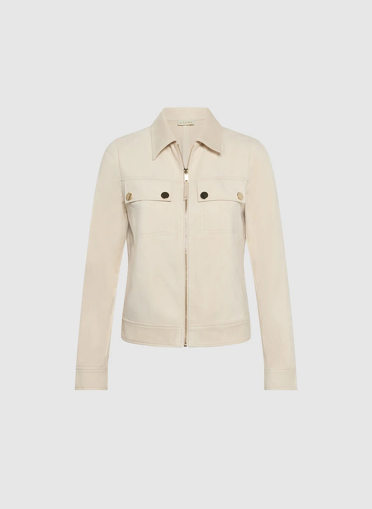 Faux-Suede Jacket