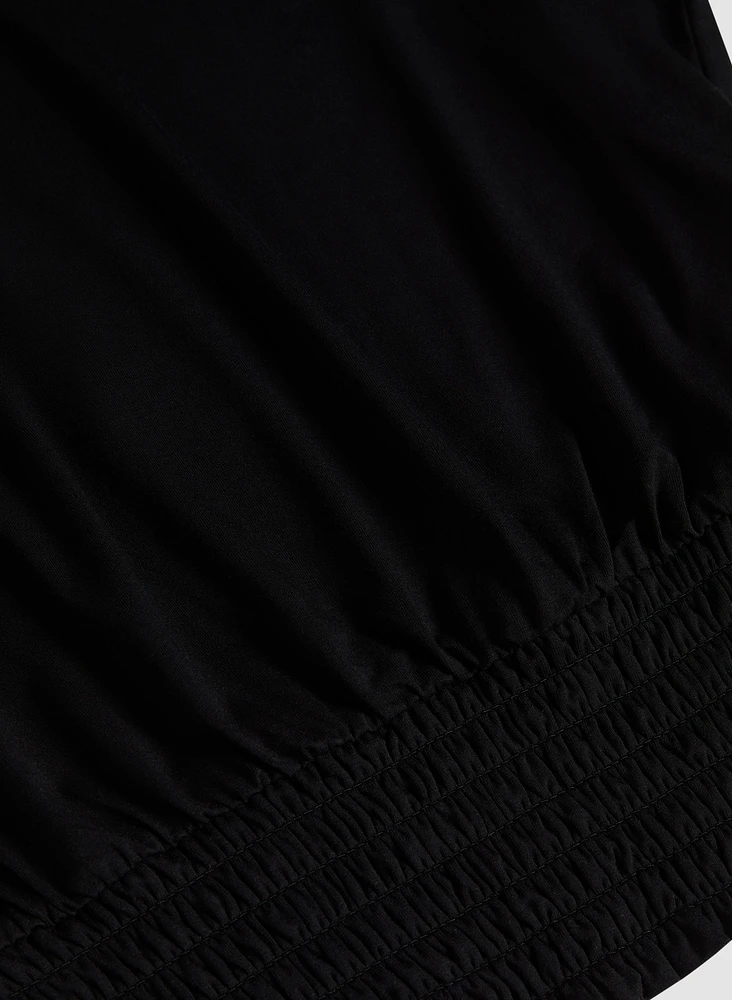 Smocked Waist T-Shirt