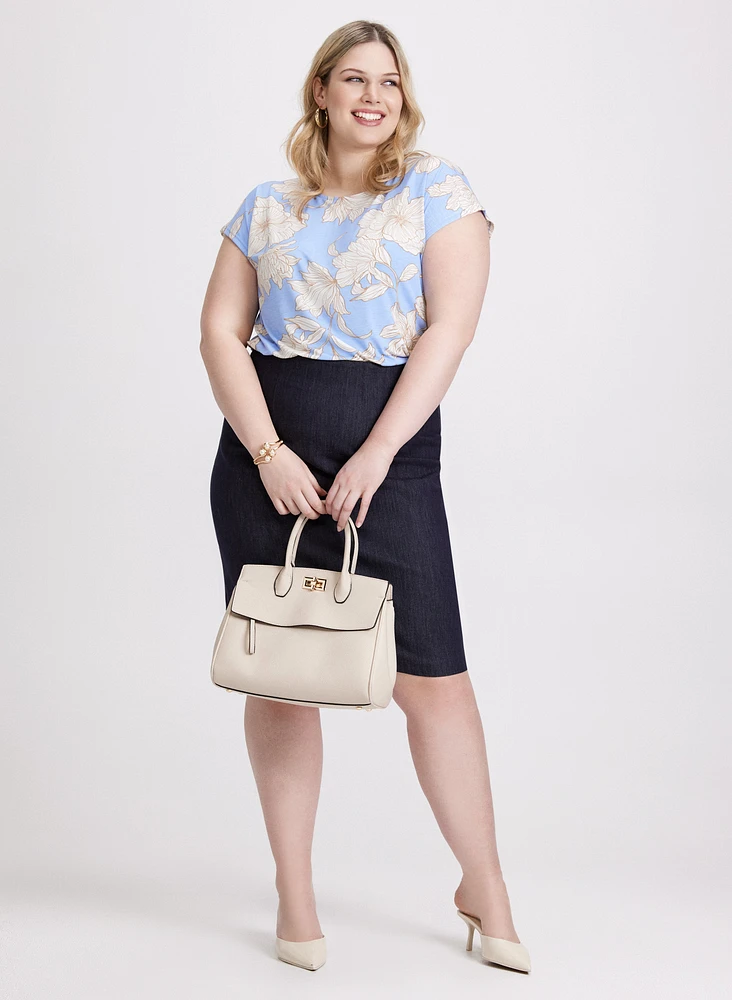 Haut à motif floral