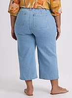 Cropped Wide-Leg Jeans