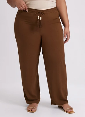 Olivia Crinkled Wide-Leg Pants