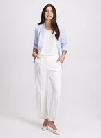 Twill Straight-Leg Pants