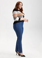 Straight Leg Pull-On Jeans