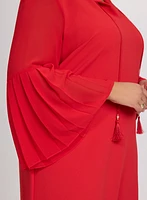 Joseph Ribkoff - Pleated Sleeve Dress