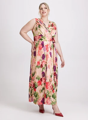 Floral Satin Dress