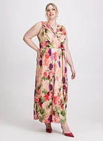Floral Satin Dress