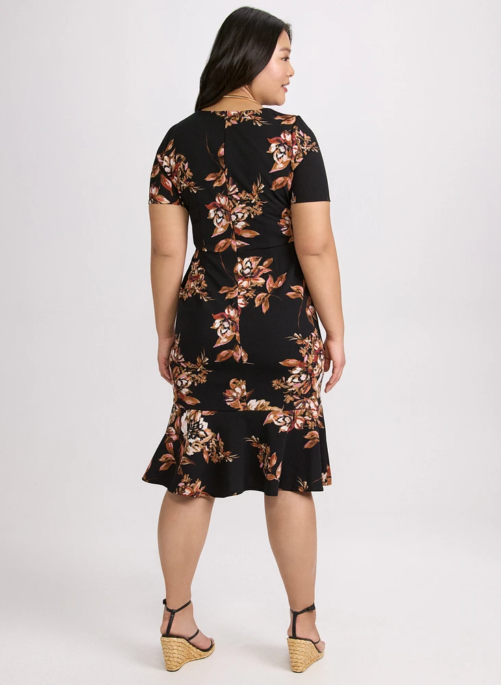 Floral V-Neck Dress