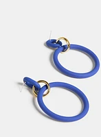 Rubber Hoop Earrings