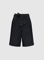 Wide-Leg Jean Shorts