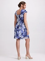 Floral Cap Sleeve Dress