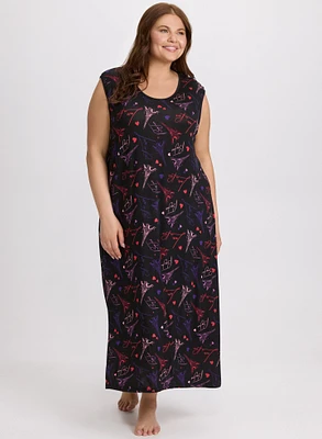Paris Print Nightgown