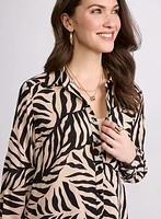 Palm Leaf Print Blouse