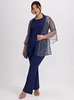 Ensemble à veste, haut et pantalon
