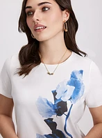 Floral Placement Print T-Shirt