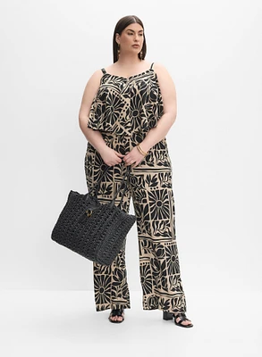 Melanie Lyne - Tropical Tile Print Jumpsuit