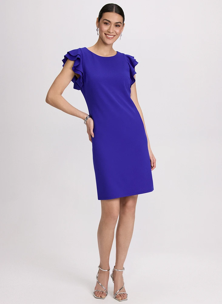 Ruffle Sleeve Dress