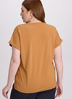 Sequined Script Tee