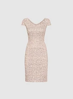 Sequined Lace Dress
