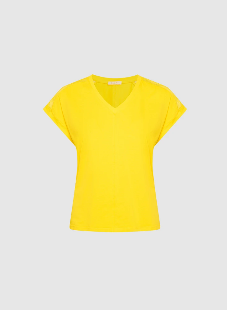 Mesh Insert T-Shirt