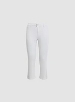 Rhinestone Trim Slim Leg Jeans