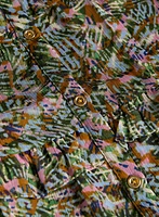 Tiered Abstract Print Dress