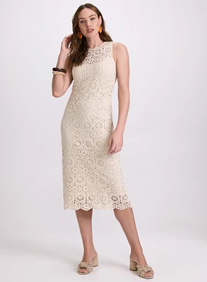 Robe midi en crochet