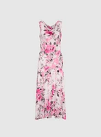 Floral Print Shawl & Dress